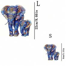1pc/2pcs/3pcs Durable Long-Lasting Heat Transfer Stickers With Elephant Patch Design, For DIY On T-Shirts, Sweatshirts, Jeans, Hoodies, Backpacks, Jackets, Handbags, Pillows - Multicolor - View 3
