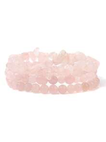 6mm Natural Stone Bracelet Set, Includes Rose Quartz & Tiger Eye Beads, Elastic Stretch Bracelets, Popular European & American Cross-Border Jewelry - Bracelet - View 27