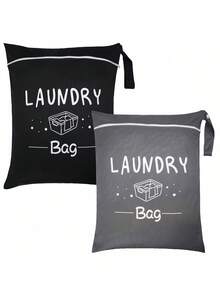 大号旅行洗衣袋，防水干湿两用，可机洗，适用于脏衣服、泳衣、健身服、瑜伽服等，也适用于旅行、宿舍、大学、郊游等场合的洗衣，多种颜色可选，是学校用品、返校季、大学生和日常家居收纳的理想之选。 - 彩色 - 查看 6