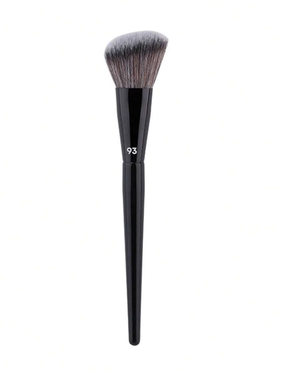 1pc 93# Piano Lacquer Thickened Aluminum Tube Cream Blush Brush, Angled Blush Makeup Brush, Liquid Blush Makeup Tool,Giveaways - Multicolor - View 1