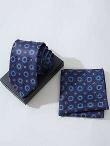 2pcs Business Tie Towel Suit Clothing Wear Matching Business Fashion Shirt Men's Tie Towel. - A - View 13