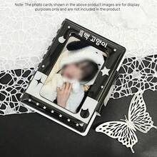1 pieza Álbum de tarjetas de fotos, material de PU Álbum de fotos con gato negro y música, estilo lindo Ins 3-3.5in, adecuado para tarjetas de álbum de estrellas, tarjetas de anime y juegos, almacenamiento y protección, regalo de Año Nuevo, regalo de San Valentín, regalo de Pascua - Multicolor - Ver 5