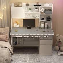 Escritorios Mueble Escritorio De Ordenador Escritorios 100cm,Estilo Minimalista Moderno, Escritorios para Oficinas en el Hogar,para espacios pequeños, dormitorio, estudiante - Blanco - Ver 4