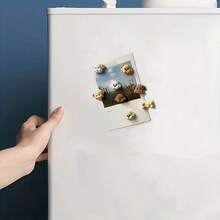 8个/套 可爱树脂冰箱贴，仿真小狗小猫造型，是送礼佳品，适用于厨房、家居、办公室、汽车等各种场所，是理想的家居装饰。