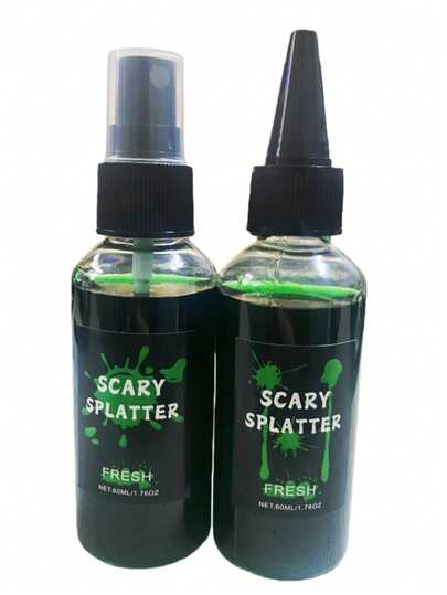 Halloween Alien Blood, Monster Slime, 60ml Realistisk Grön Spray, Rekvisita, Cosplay-rekvisita, Alien-rekvisita, Monsterrekvisita, Zombie-helgrekvisita, Spray på kläder för dekoration, Fotodekorationsrekvisita