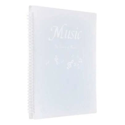 Sheet Music Folder Display 30 Pages Spiral Binder Organizer Letter Size 8.5 X 11 Paper A4 Documents Storage Holder Bag Gradient Pink
