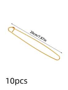 1枚/10枚彩色铝制胸针别针/防松别针/毛衣防掉毛夹/编织工具，大号铝制别针