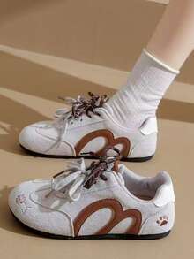 Women's Bread Shoes, Spring/Summer New Student Versatile Flat Shoes, Ins 2023 Autumn New Versatile Casual Flat Shoes - Beige - View 5