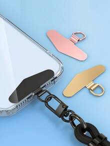 不锈钢手机挂绳间隔连接器夹，金属扣垫圈确保手机挂绳连接牢固，可作手机挂饰或手机链装饰，适合作为生日或节日礼物送给母亲、家人、朋友。 - 彩色 - 查看 2