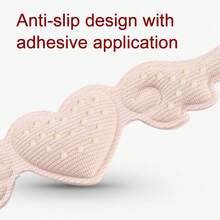 1/2 Pairs Wing-Shaped Heel Protectors, Self-Adhesive, Prevent Heel Slippage And Wear, Adjustable Size, Can Also Be Used As Shoe Decorations, Women's High Heels, Valentine's Day Gift - Beige - View 3