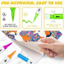 Acrylic Paint Markers 80 Colors Dual Tip With Fine Tip And Brush Tip Acrylic Paint Pens For Stone Wood Canvas Metal Ceramic Fabric Calligraphy Rock Painting DIY Crafts Art Plies Kit - 80 Colours - View 6