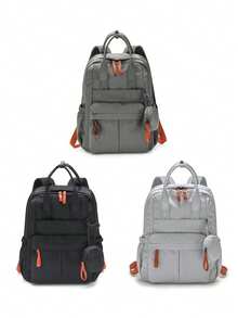 Women's Lightweight Waterproof Backpack With Detachable Pouch - Multi-Pocket Casual Daypack For Travel & Daily Use - Multicolor - View 9