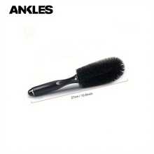 Black Round Head Wheel Rim Brush - Tire & Hub Detail Cleaner For Hard-To-Reach Areas, Durable Bristles With Ergonomic Grip, Auto Cleaning Tool Kit - A - View 6