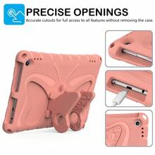 Pink Butterfly Element Shockproof High-Quality EVA Material 1pc Butterfly Stand Drop-Proof Waterproof Suitable For Multi-Brand Tablet Protective Case Spring Gift - Pink Orange - View 5