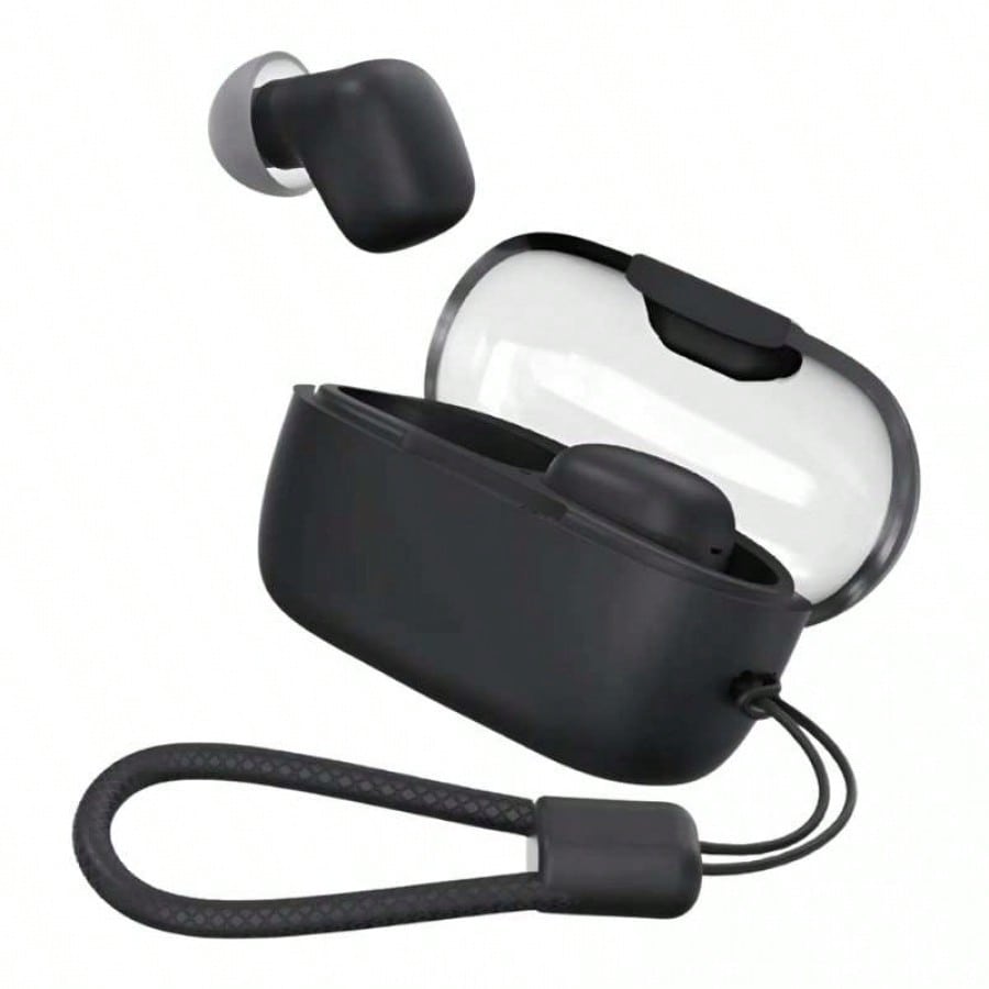 Audifonos Bluetooth 5.3 TWS Inalambricos con Estuche Transparente y Correa Portatil