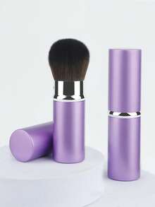 RANCAI 1/3pcsRetractable Kabuki Makeup Brush, Travel Powder Foundation Makeup Brush Face Blush Brushes For Blending Liquid, Blush, Bronzer, Buffing, Sunscreen,Flawless Cosmetics - Multicolor - View 11