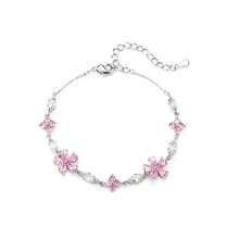 Cherry Blossom Pink Bracelet Niche Design Exquisite Sweet Versatile Light Luxury High-End Feel Best Friend Jewelry - 浪漫桃花淺粉紅手鍊 - 查看 6