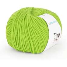 Cotton Yarn For Crocheting-55% Cotton 45% Acrylic-Super Soft Milk Cotton Yarn-Great Crochet And Knitting Starter Kit For Colorful Craft-1pack(Grass Green) - Grass Green - 查看 1