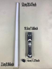 1支随机颜色可伸缩荧光棒，二合一圣诞装饰闪光荧光棒，减压玩具伸缩杆（不含电池），部分部件颜色随机，游戏，玩具，礼物 - 彩色 - 查看 14