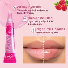 6PCS/Box Hyaluronic Acid Lip Moisturizing Oil Set Suitable For Dry Lips, Long Lasting Moisturizing And Shining Thanksgiving Gift For Women's Unique New Year Gift Valentine's Day Gift - Bộ 6 loại dầu dưỡng môi - Xem 3