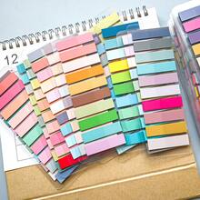 32pcs/Pack 6400 Sheets / 16pcs/Pack 3200 Sheets / 10pcs/Pack 2000 Sheets / 6pcs/Pack 1200 Sheets Sticky Notes, Index Tabs, Book Tabs, Memo Pads, Annotation Labels, Colorful Page Markers For Annotating Books, Documents, Organizing Notebooks - Multicolor - View 5