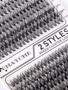 CMAYOME 640 sợi mi giả đơn, mi giả uốn cong hình chữ D, độ dày 10D-100D, hộp mi dung tích lớn, dễ sử dụng cho người mới bắt đầu, mềm mại và bông xốp, tạo vẻ ngoài trang điểm tự nhiên. Dễ dàng tự làm mi giả phân đoạn tại nhà, bền lâu và dày dặn. - D - Xem 7