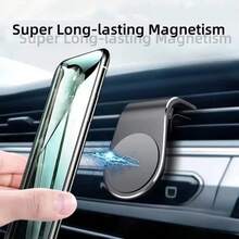 Universal L-Shaped Magnetic Phone Holder - Strong Adsorption, Adjustable Angle, Air Vent Mount, Compact Design - Car Phone Holder, And Stable L-Shaped Magnetic Car Phone Holder - Air Vent Mount Holder, Universal Adsorption - Enjoy Hands-Free Driving Convenience, Creative Magnetic L-Shaped Air Vent Car Phone Holder, Aluminum Alloy Material, Multiple Colors Available, Suitable For All Car Models Air Vents And Smartphones