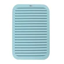 1pc Silicone Heat Resistant Mat, Soft & Foldable, Waterproof & Oil-Proof, Tabletop Trivet, Multi-Functional Vegetable & Fruit Silicone Drain Mat, Easy To Clean, Dining Table Coaster - Multicolor - View 12