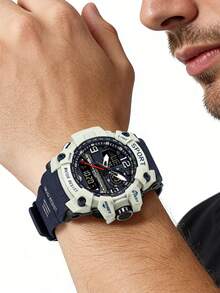 1 pieza Reloj deportivo electrónico multifunción con doble pantalla, adecuado para uso diario, gran opción de regalo - Unitalla - Ver 2