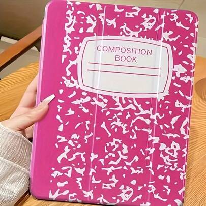 Funda con diseño de rayas rosas para tabletas S7+/S8+/S9+/S9FE+, Tab S6 Lite/Tab A7/A8/A9+