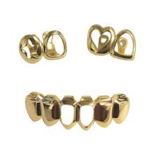 1 Set Hollow Star & Heart Combo Upper, Hollow Personalized Combo Lower, Unisex Hip-Hop Tooth Jewelry, Holiday Gift, Party & Daily Wear Accessory - Multicolor - View 8