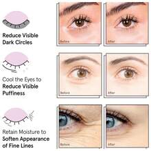 12pcs Day & Night  Eye Mask Patches, Powerful Moisturizing & Hydrating, Makes Eye Area Look Brighter, Firmer, Radiant Youthful Glow, Targets Dryness, Dark Circles, Puffiness & Sagging, Bule Gel Patches, Perfect For AM/PM Routine, Overnight Rescue, Holiday Gift & Skincare Set - 藍色 - 查看 4