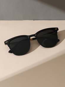 1pc Women Geometric Personalized Elegant Modern Simple Style Fashion Glasses For Outdoor Travel Musical Festival Street-Photography Accessories