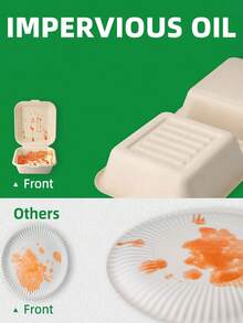 Disposable Pulp Food Containers - For Rice Cake, Burger & Pastry, Takeout Bento Boxes - Multicolor - View 5