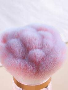 Professional Nail Dust Brush With Mushroom Rose Head & Sequins Handle - Ultra-Soft Powder Rose Design For Acrylic Cleaning And Detail Makeup Removal, Essential 2-In-1 Tool For Salon & DIY Manicure - Multicolor - View 4