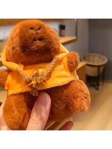 Mặt dây chuyền hình chuột lang nước đáng yêu, đồ chơi nhồi bông mềm mại hình chuột lang nước | Thiết kế áo hoodie màu xanh lá cây đáng yêu dành cho chó và mèo cỡ nhỏ đến trung bình - Người bạn đồng hành hoàn hảo cho thú cưng và phụ kiện trang trí, chất liệu polypropylene. - Nhiều màu - Xem 10