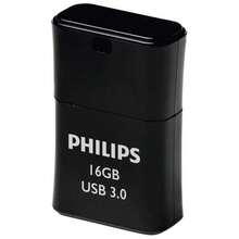 Philips USB 3.0 Pico Edition Flash Drive 16GB, High Speed USB Memory Stick For Data Storage, File Transfer And Backup On PC And Laptop, Compact Black Design - Black - View 4