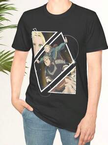 Marcille Manga Delicious In Dungeon Custom Shirt Her Friends Funny Unique Design Webtoon Unisex Shirt Kid - 黑色 - 查看 1