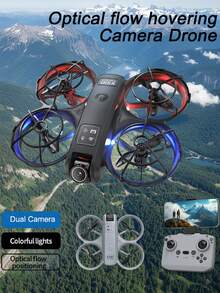 TOKQI 2026新款发光悬停双摄像头无人机，FPV屏幕传输遥控，一键360°特技翻转，电子稳定双镜头，无头模式多功能四轴飞行器，青少年理想礼物