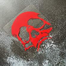 Car Skull Creative Decal, Car Fuel Door Sticker, Suitable For Cars, Laptops, Helmets, Trucks, SUVs And Motorcycles - Waterproof Sticker - Horror Skull Pattern, Easy To Apply, Car Decoration Accessories ,Car Accessories ,Car Decals ,Car Decor ,Car Stickers ,Car Essentials ,Car Stuff - A - View 9