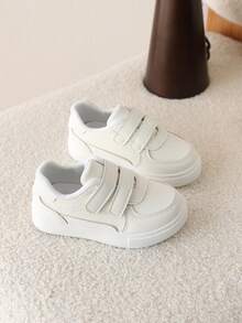 1双儿童鞋，新款春秋季男童运动鞋女童休闲软底运动鞋 - 白色 - 查看 6