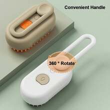 Rechargeable Pet Grooming Brush - 3-In-1 Rechargeable Cat/Dog Grooming Brush With Anti-Static Steam Function, USB Powered Massage & Deshedding, Ergonomic Handle, Pet Grooming - Multicolor - View 5