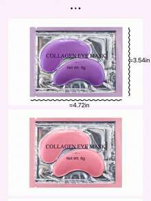 40pcs (20 Pairs) Lavender Firming And Light Lines Eye Mask Eye Care Eye Bag Moisturizing And Brightening Eye Mask Patch, Suitable For Eyes, Dark Circles, Smooth Fine Lines Gel Eye Mask, Both Men And Women Can Use - Multicolor - View 4