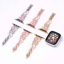 1pc Butterfly Pendant Design, Touchscreen Sensitive, Compatible With Apple Watch, 38/40/41/42/44/45/49mm, Compatible With Apple Watch Ultra/SE/S11/S10/9/8/7/5/4/3/2/1, With Hollow Design And Tassel - Multicolor - View 6