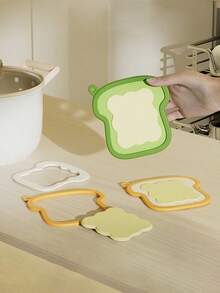 1pc Removable Heat Insulation Mat, Silicone Pot Holder, Cup Pad, Tabletop Protector, Heat Resistant, Anti-Scald, Home Use - Multicolor - View 1