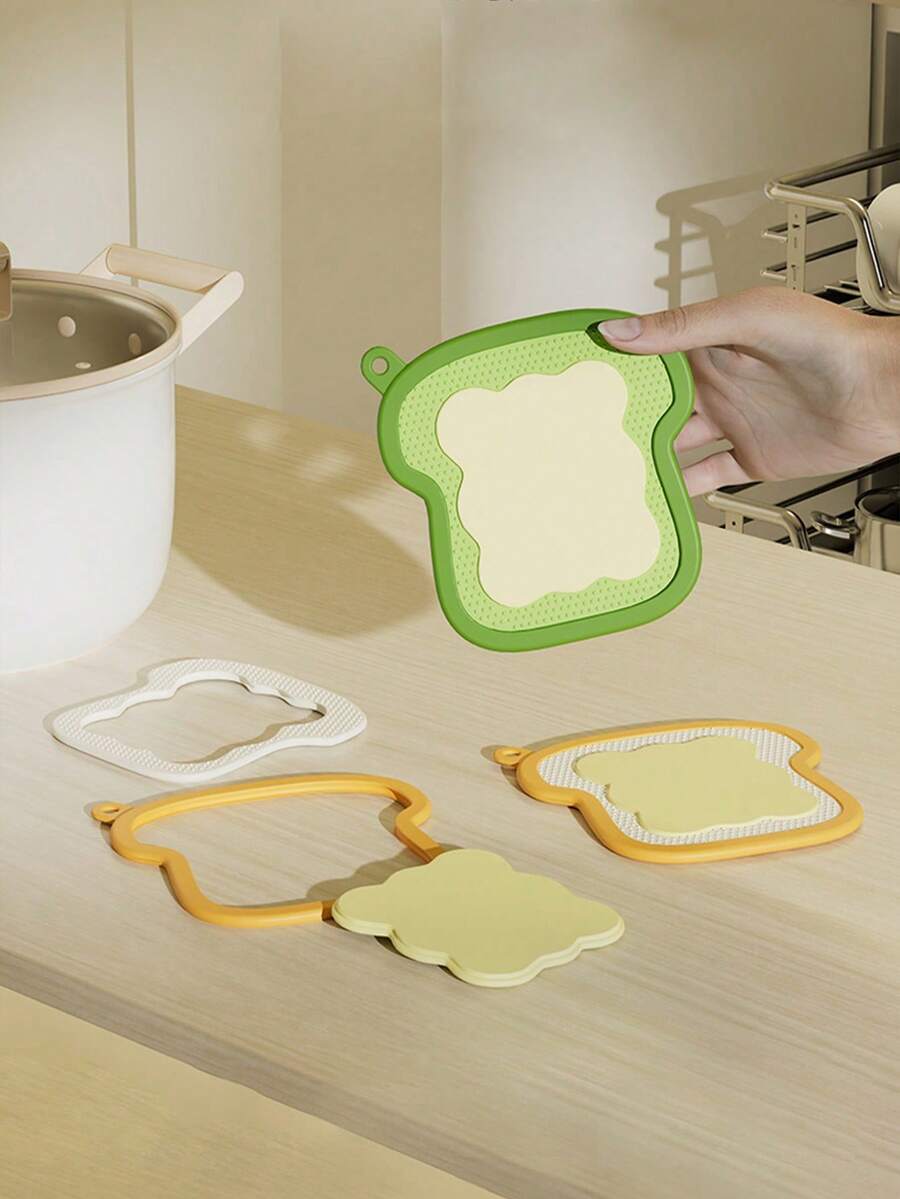 1pc Removable Heat Insulation Mat, Silicone Pot Holder, Cup Pad, Tabletop Protector, Heat Resistant, Anti-Scald, Home Use - Multicolor - View 1