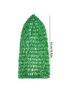 1个网状发网、1条针织围巾/帽子，外加1顶43厘米长的睡眠帽——非常适合编发和保护头皮。适用于马尾辫、盘发和各种发髻发型。（仅包含发网和帽子，不包含其他物品） - 彩色 - 查看 9