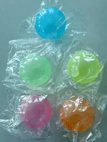 Random Glow Air Squeeze Ball, Suction Cup Wall Sticker Sensory Sticky Ball, Elastic Stress Relief Toy, Air Sticky Ball - Multicolor - View 7