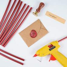 10/20/30PCS Wine Red Hot Glue Sticks - 7mm X 100mm Mini Glue Gun Refills For DIY Crafts, Wedding Invitations, Sealing Wax Style & Festival Decor - Burgundy - View 5