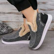 Women's Plush Warm Ankle Boots For Winter - 灰色升級款 - 查看 4